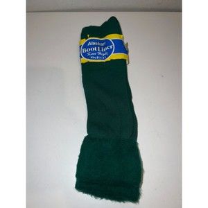 Vintage Green Orlon Knee Highs Boot Liner Socks 8 1/2-11